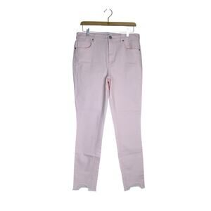 LOFT Womens 10 Mid Rise Pale Pink Skinny Jean NEW